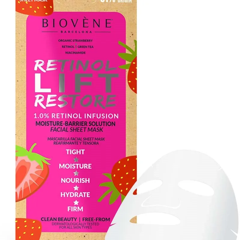 Biovène Retinol Lift Restore Sheet Mask 20 ml