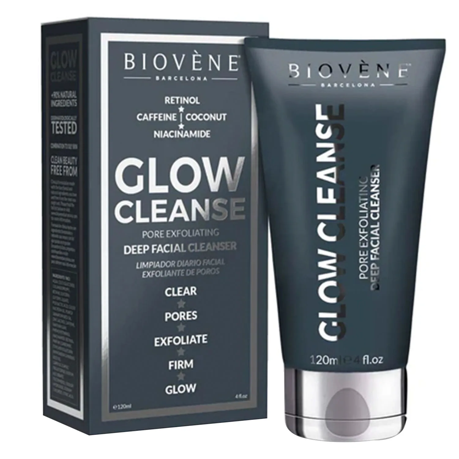 Biovène Star Collection Glow Cleanse Pore Exfoliating Deep Facial Cleanser 120 ml
