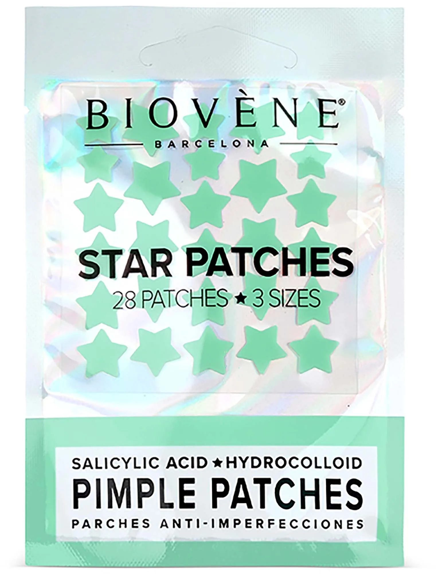 Biovène STAR PATCHES Green Pimple Patches - Anti-Blemish Stars, 28 patches 1,3 g