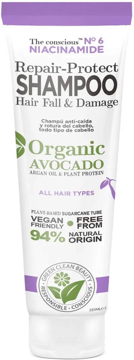 Biovène The conscious Niacinamide Repair-Protect Shampoo Hair Fall & Damage Organic Avocado 225 ml