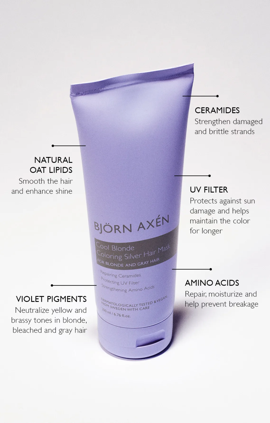 Björn Axén Cool Blonde Coloring Silver Hair Mask 200 ml