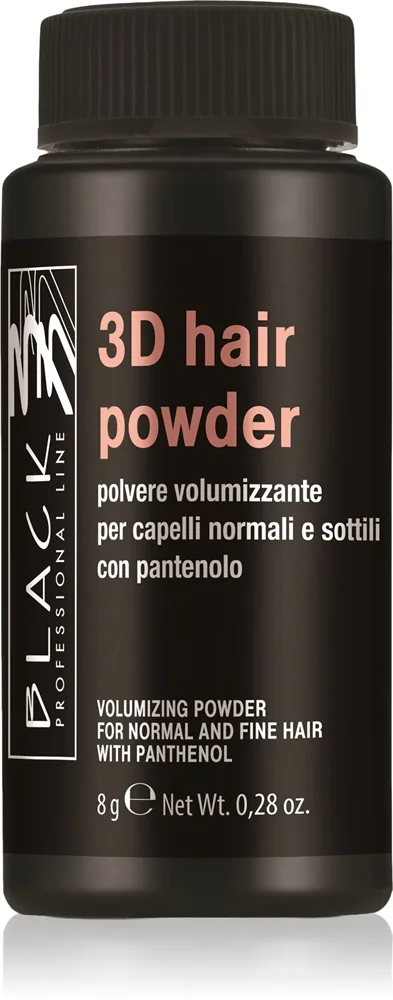 Black Professional Line 3D hair powder Hårpuder med volymeffekt 8 g