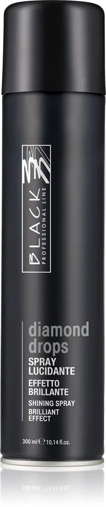 Black Professional Line Black Diamond Drops Spray för glansigt och mjukt hår 300 ml