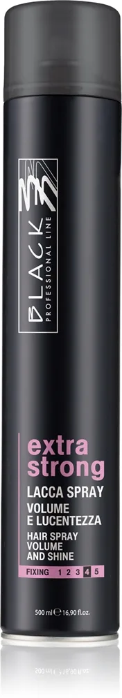 Black Professional Line Lacca Black Extra Strong Hair Spray Hårspray – stark stadga För volym och glans 500 ml