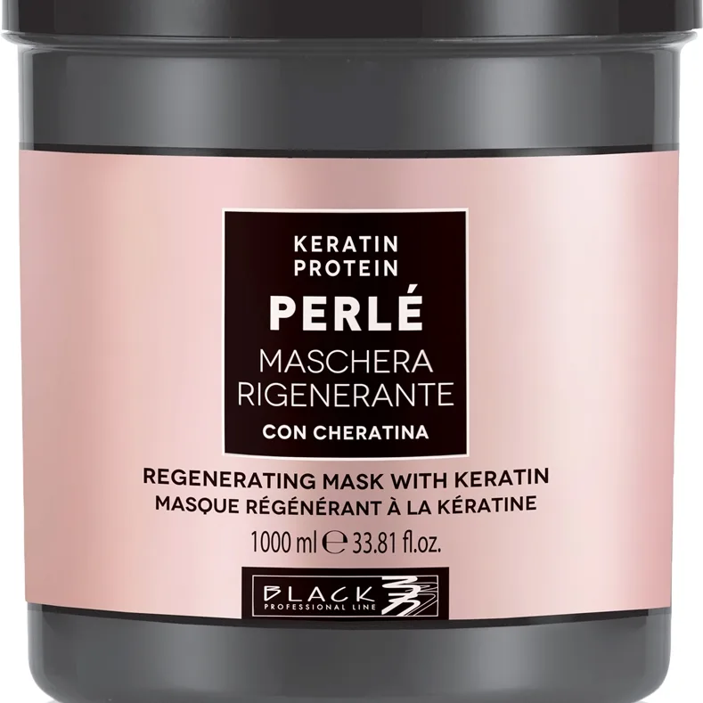 Black Professional Line PERLÉ Regenerating Keratin Mask Regenererande mask för hår med keratin 1000 ml