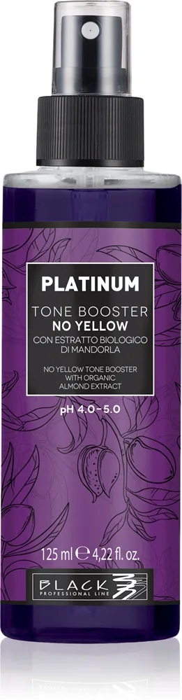 Black Professional Line Line Platinum Absolute No Yellow Booster Leave-in Spray til at neutralisere gule toner 125 ml