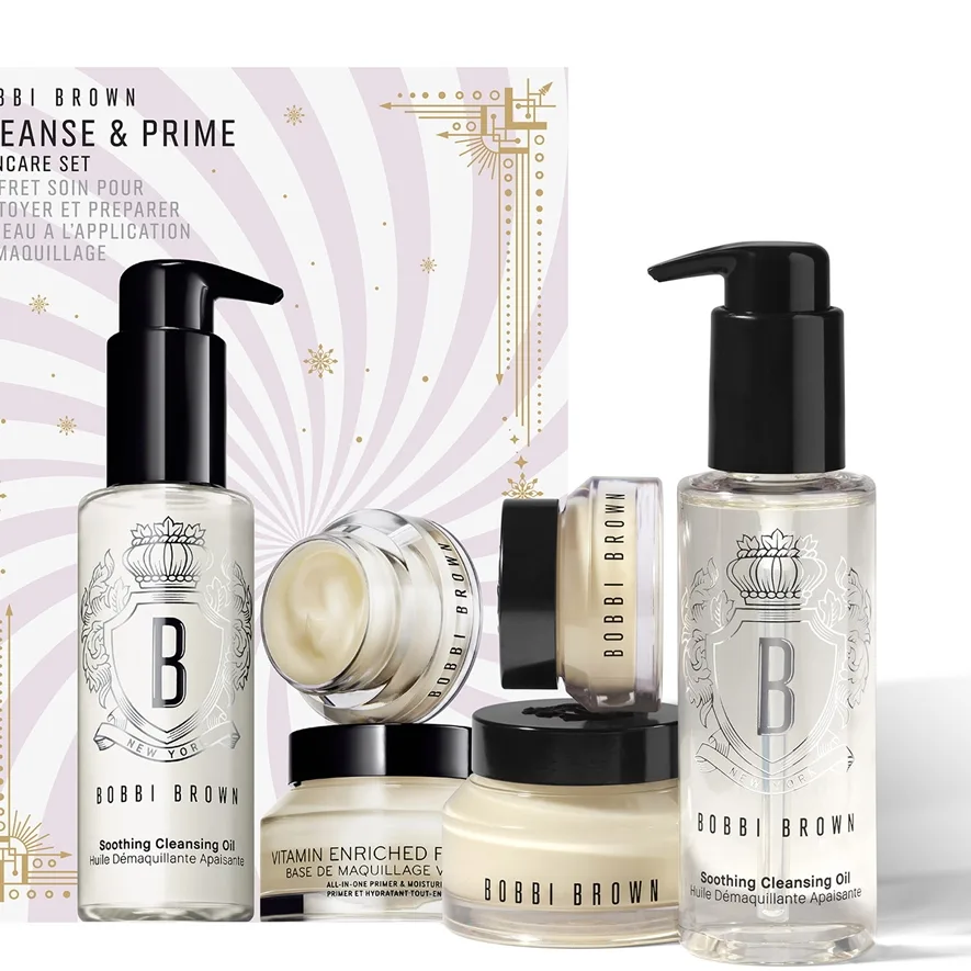 Bobbi Brown Holiday Cleanse & Primer Skincare Set Presentförpackning för fläckfri hud