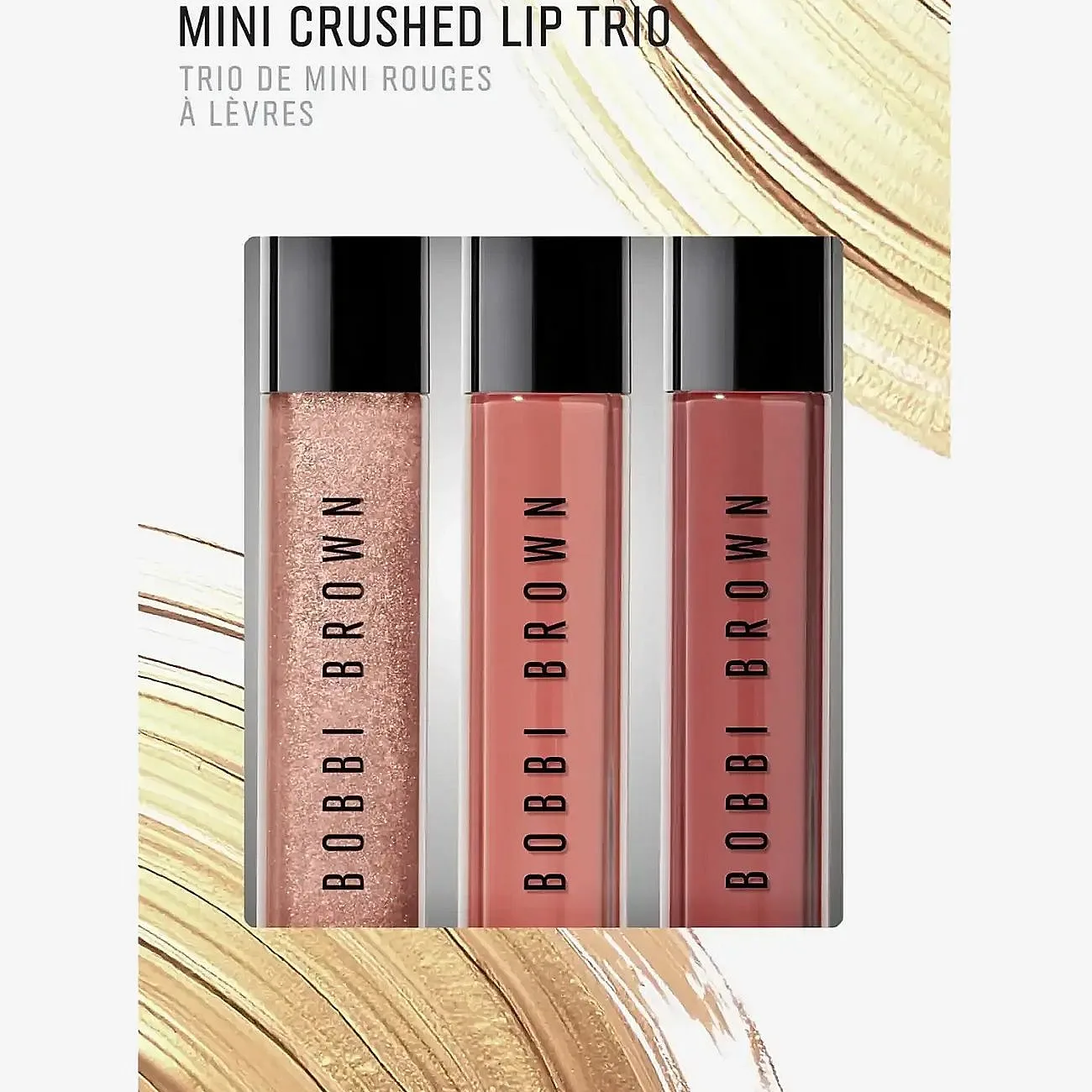 Bobbi Brown Holiday Mini Crushed Lip Trio Geschenkset für Lippen Farbton Bare Sparkle / Force of Nature / In the Buff