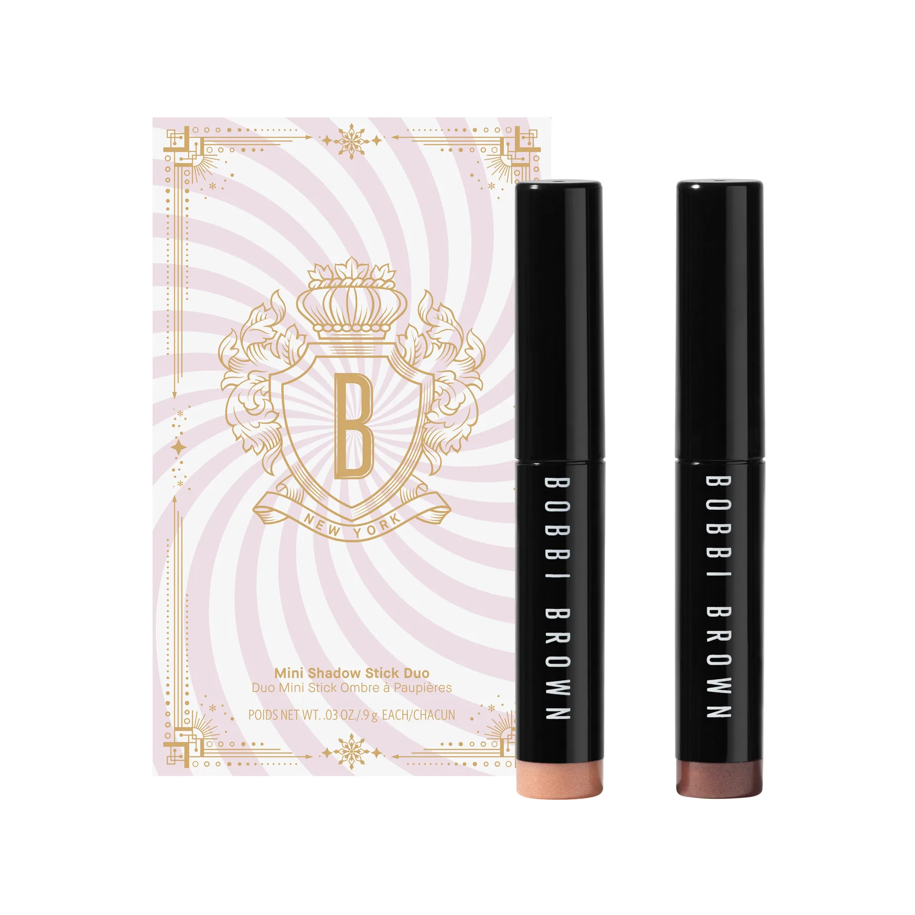 Mini Shadow Stick Duo Golden Pink / Dusty Mauve Gift Box