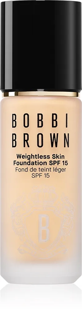 Bobbi Brown Weightless Skin Foundation SPF 15 pitkäkestoinen meikkivoide kosteuttava vaikutus sävy Neutral Almond 30 ml