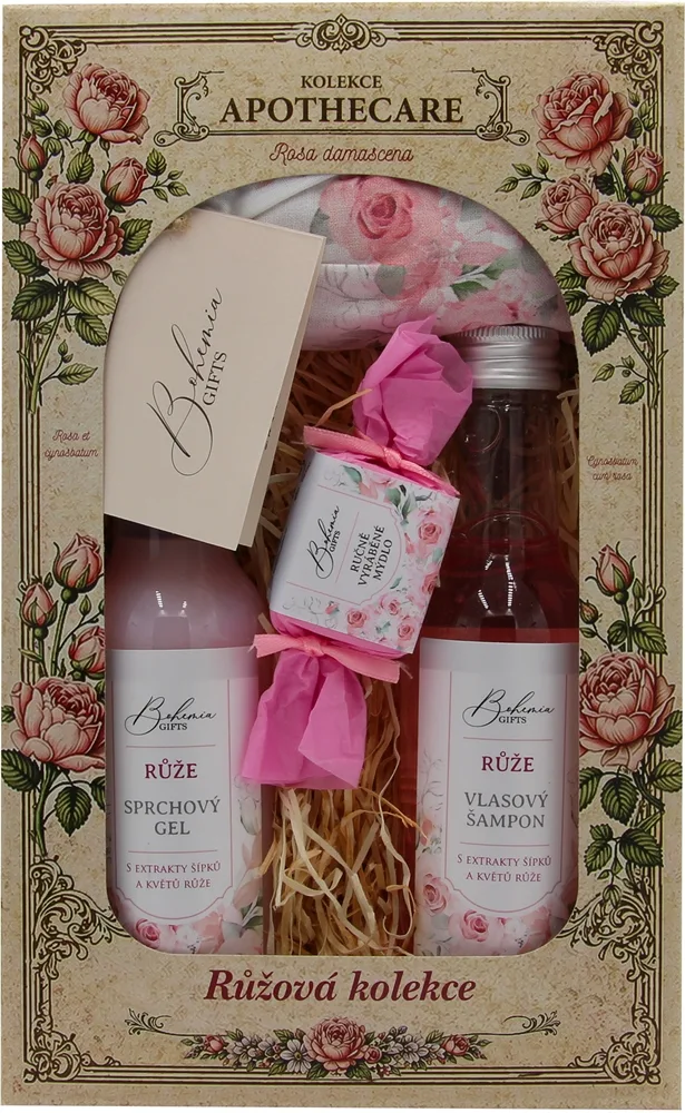 Bohemia Gifts Apothecare Rose lahjasetti kylpyyn