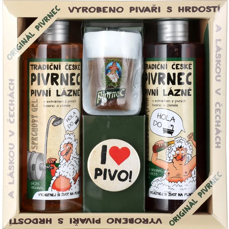 Bohemia Gifts Beer Set för kropp och hår för män