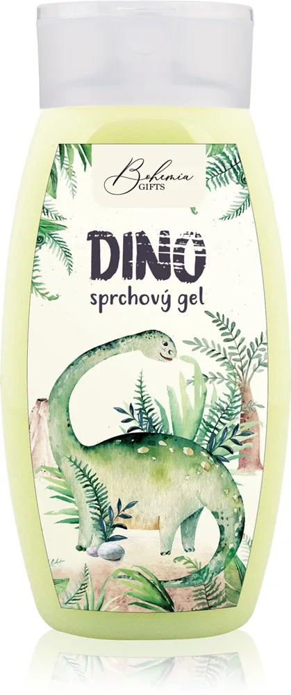 Bohemia Gifts & Cosmetics Dino Olive Duschtvål för barn 250 ml