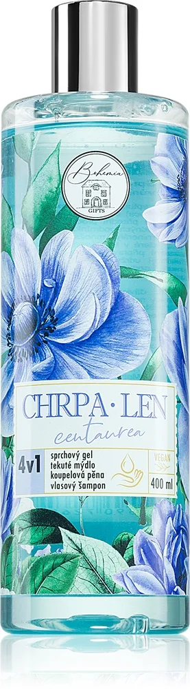 Bohemia Gifts & Cosmetics Flower Line Centaurea Tvätt-gel för kropp och hår 4-i-1 400 ml