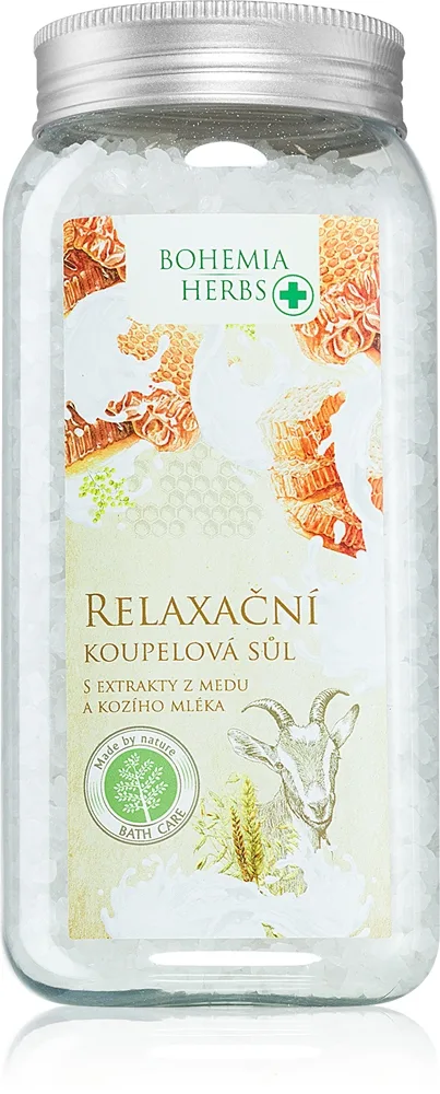 Bohemia Gifts Bohemia Herbs Honey & Goat Milk Badsalt 900 ml