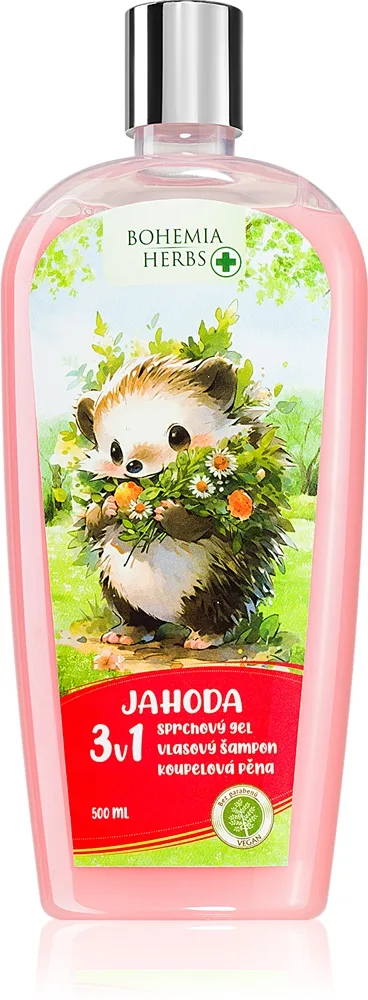 Bohemia Gifts Bohemia Herbs Strawberry Bubbelbad och duschkräm 500 ml