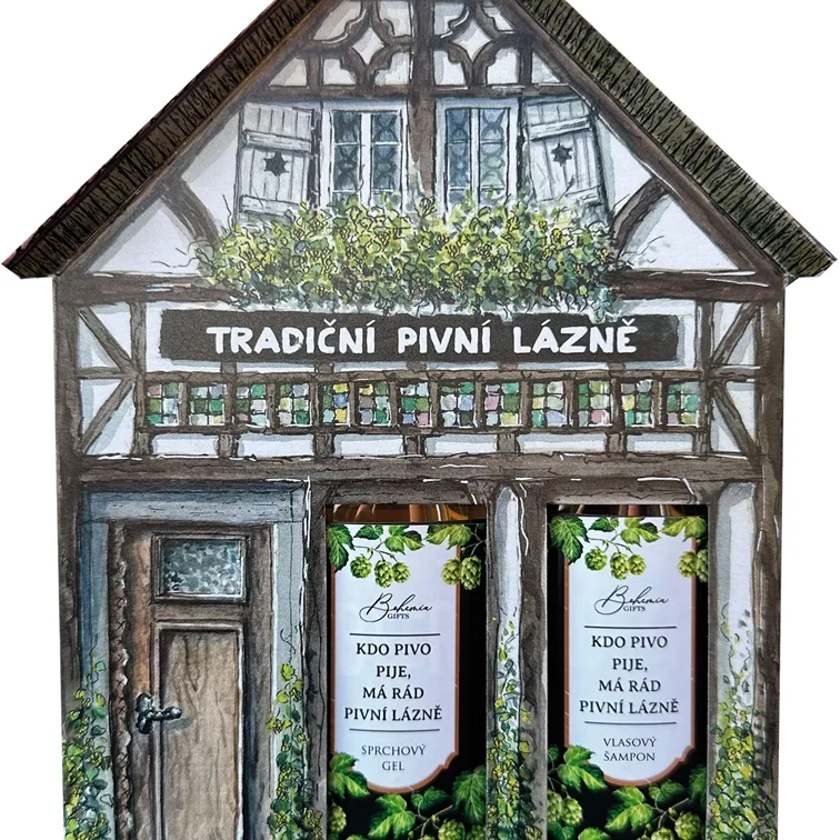 Bohemia Gifts & Cosmetics Little House Beer Presentförpackning