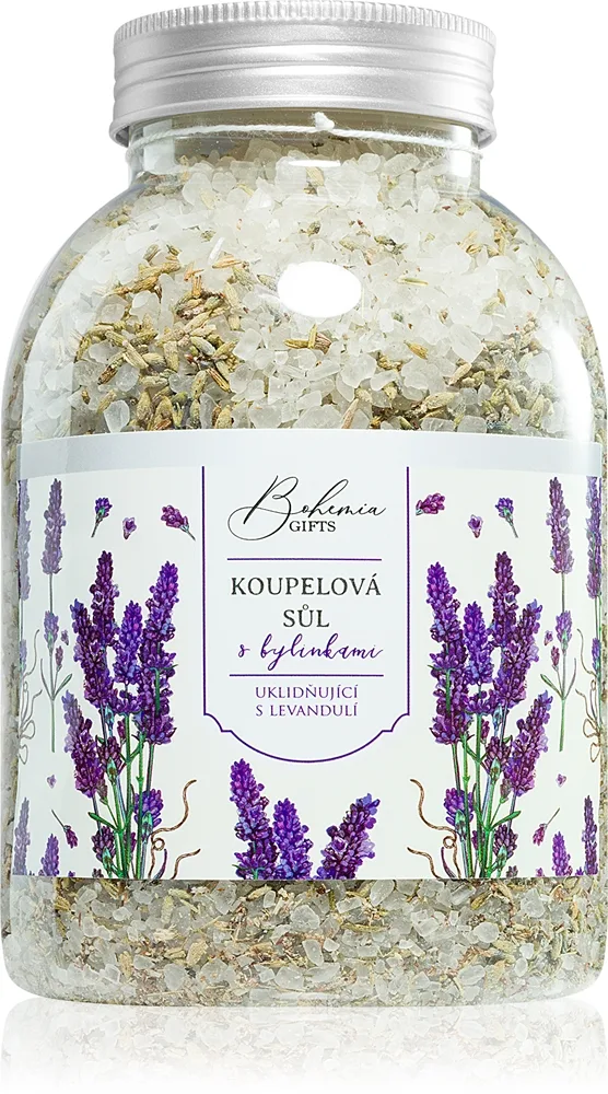 Bohemia Gifts Bohemia Natur Lugnande örtbadssalt med lavendel 1200 g