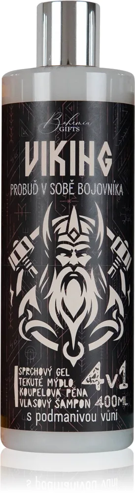 Bohemia Gifts & Cosmetics Viking Vaskegel 4-i-1 til mænd 400 ml