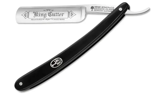 Böker King Cutter Straight Razor Black