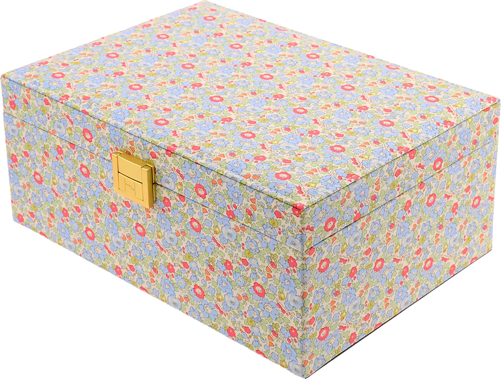 Bon Dep Jewelry Box Square Mw Liberty Betsy Ann Light Blue
