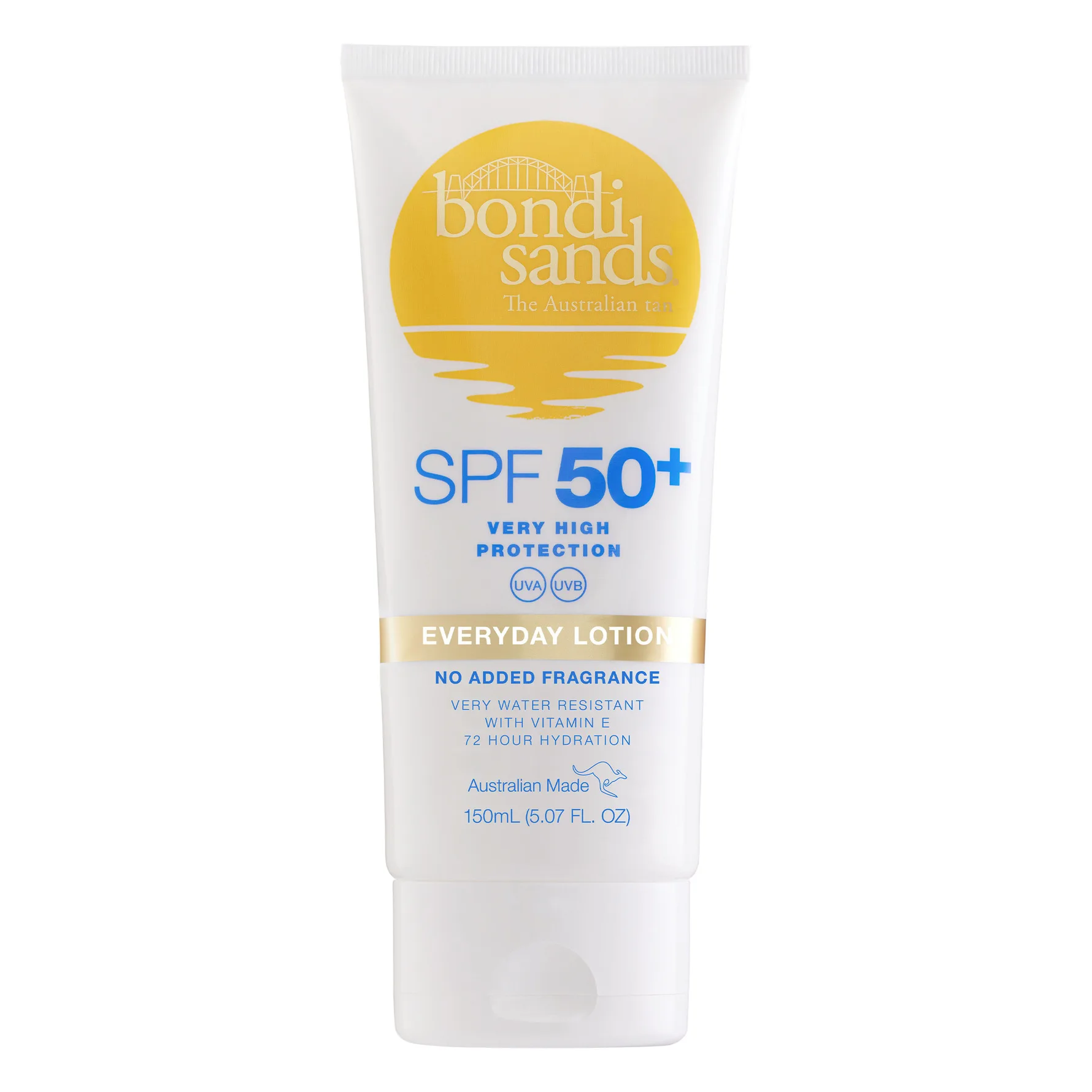 Bondi Sands SPF 50+ Everyday Body Lotion aurinkosuojamaito vartalolle vedenkestävä SPF 50+ 150 ml