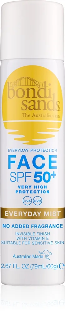 Bondi Sands SPF 50+ Everyday Face Mist Beskyttelsesspray til ansigt SPF 50+ 60 g