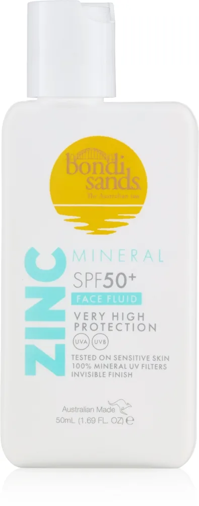 Bondi Sands SPF 50+ Zinc Mineral Face Fluid Mineralskyddande ansiktsvätska SPF 50+ 50 ml