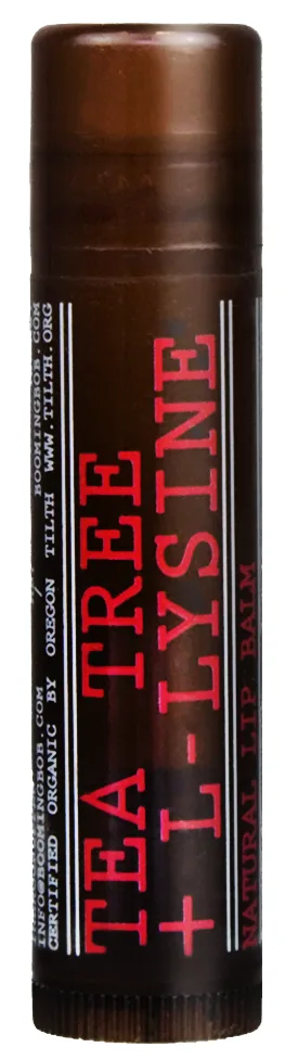 Booming Bob Organic Lip Balm Tea Tree & L lysin 4 g