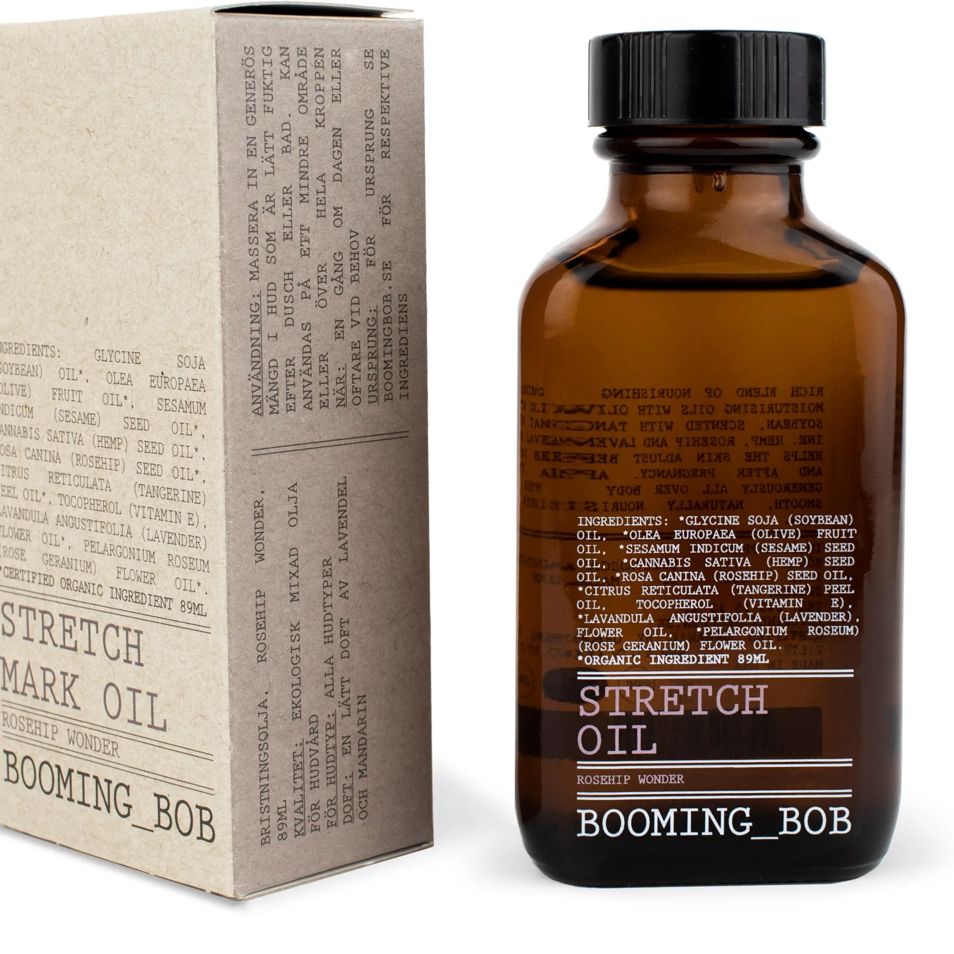 Booming Bob Stretch Mark Oil Rosehip Wonder & Calming Lavender 89 ml