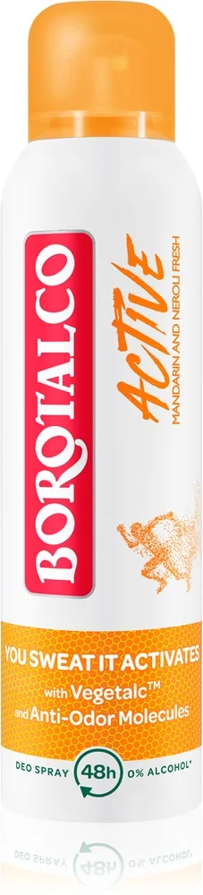 Borotalco Active Mandarin & Neroli Opfriskende deodorantspray 48 timer 150 ml