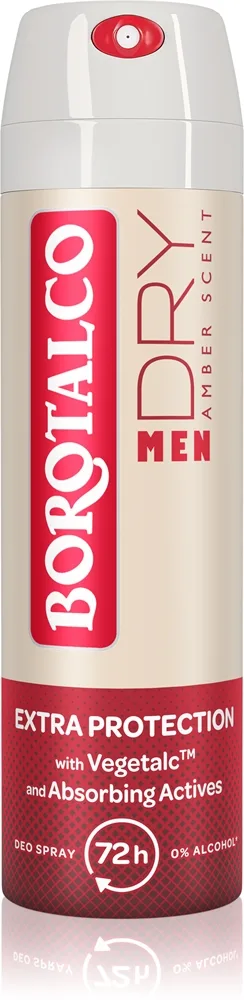 Borotalco MEN Dry Spray deodorant 72 timer dufte Amber 150 ml