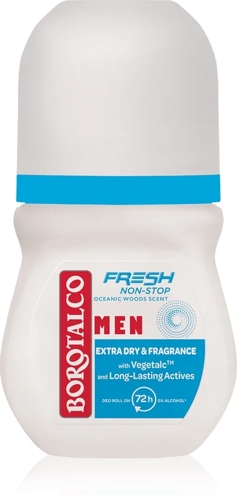 Borotalco Non-Stop Fresh MEN Roll-On Deodorant för män doft Oceanic Wood 50 ml