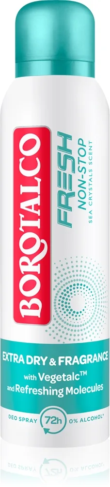 Borotalco Non-Stop Fresh Sea Crystals Deodorantspray 72 tim 150 ml
