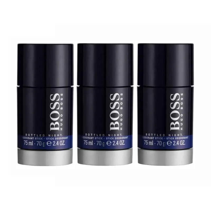 3-pack Hugo Boss Boss Bottled Night Deostick 75ml