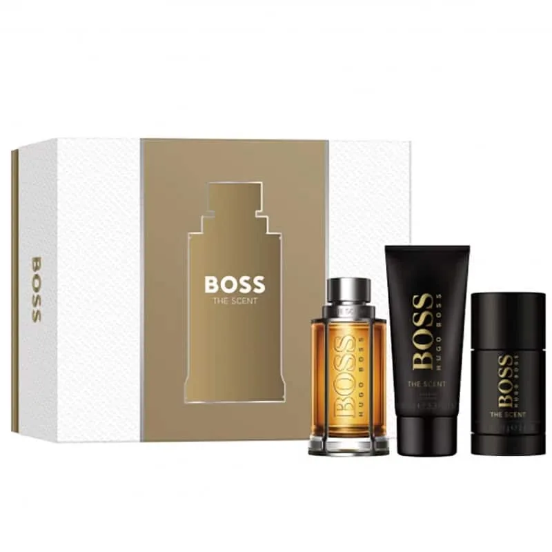 Giftset Hugo Boss The Scent Edt 100ml + Shower Gel 100ml + Deostick 75g