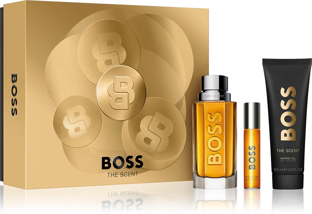 Hugo Boss - The Scent For Him Gaveæske - 100 ml Edt + 10 ml + Showergel