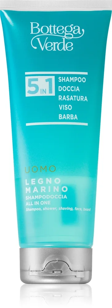 Bottega Verde Marine Wood Uppfriskande dusch-gel 5-i-1 200 ml