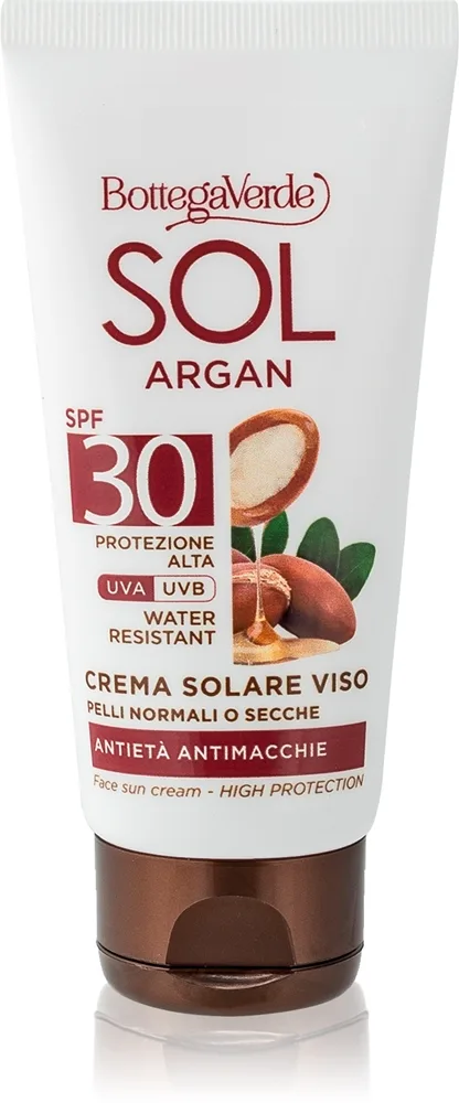Bottega Verde Sol Argan Solcreme til at behandle mørke pletter SPF 30 50 ml