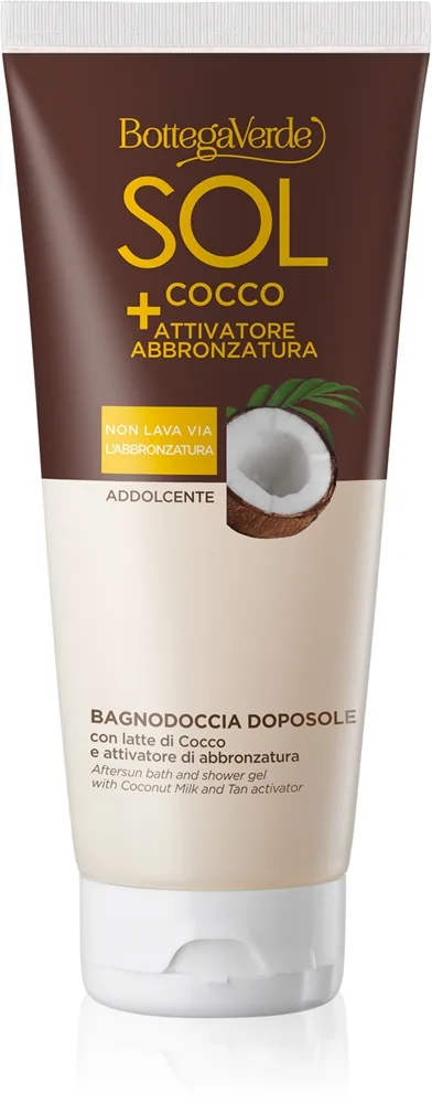 Bottega Verde Sol Cocco suihku- ja kylpygeeli auringonoton jälkeen 200 ml