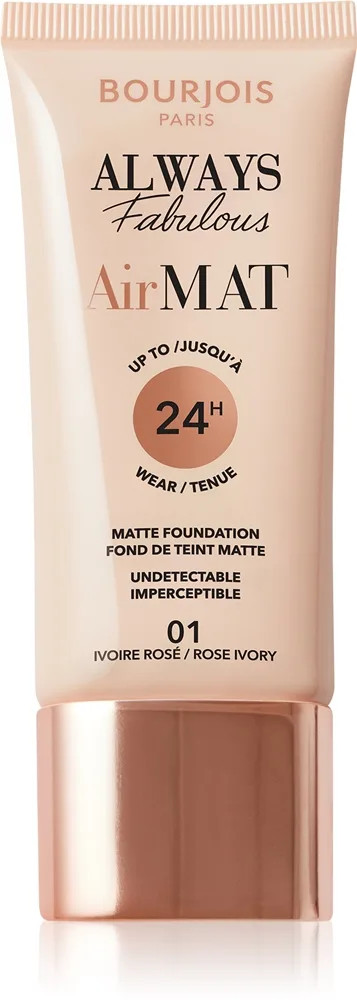 Bourjois Air Mat mattapinnan antava meikkivoide sävy 01 Rose Ivory 30 ml