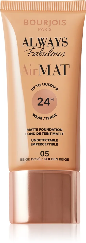 Bourjois Air Mat mattapinnan antava meikkivoide sävy 05 Golden Beige 30 ml