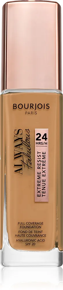 Bourjois Always Fabulous pitkäkestoinen meikkivoide SPF 20 sävy 520 Caramel 30 ml