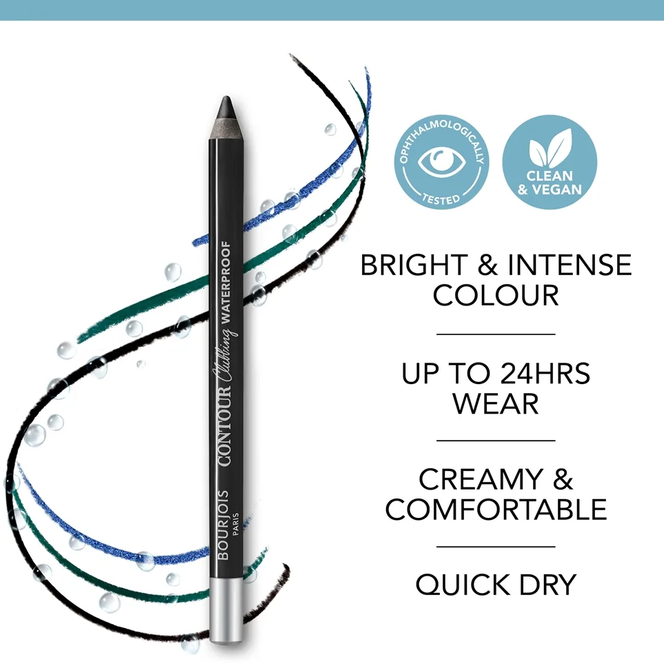 Bourjois Contour Clubbing Vattentät eyeliner-penna Skugga 075 Gris Anthracite 1,2 g