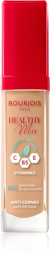 Bourjois Healthy Mix Fugtgivende concealer til at behandle mørke rande Skygge 52 Beige 6 ml