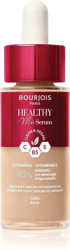 Bourjois Healthy Mix kevyt meikkivoide luonnolliseen ilmeeseen sävy 54N Beige 30 ml