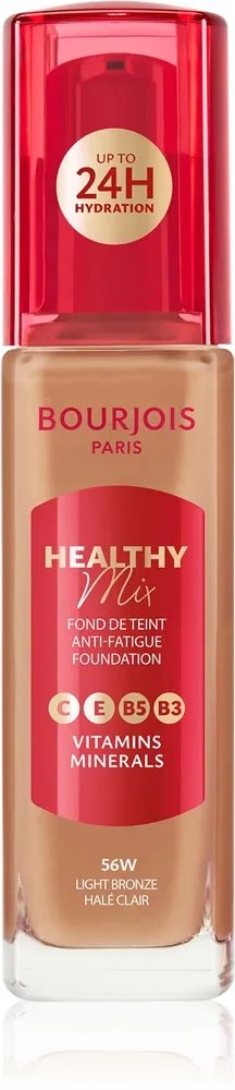 Bourjois Healthy Mix kirkastava ja kosteuttava meikkivoide 24h sävy 56W Light Bronze 30 ml