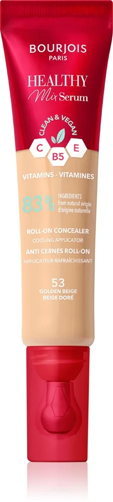 Bourjois Healthy Mix Serum kosteuttava peitevoide kasvoille ja silmänympäryksiin sävy 53 Golden Beige 13 ml