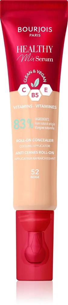 Bourjois Healthy Mix Serum kosteuttava peitevoide kasvoille ja silmänympäryksiin sävy 58 Caramel 11 ml
