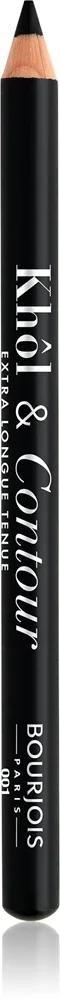 Bourjois Khôl & Contour Extra Longue Tenue Langtidsholdbar øjenblyant Skygge 001 Noir-issime 1.2 g